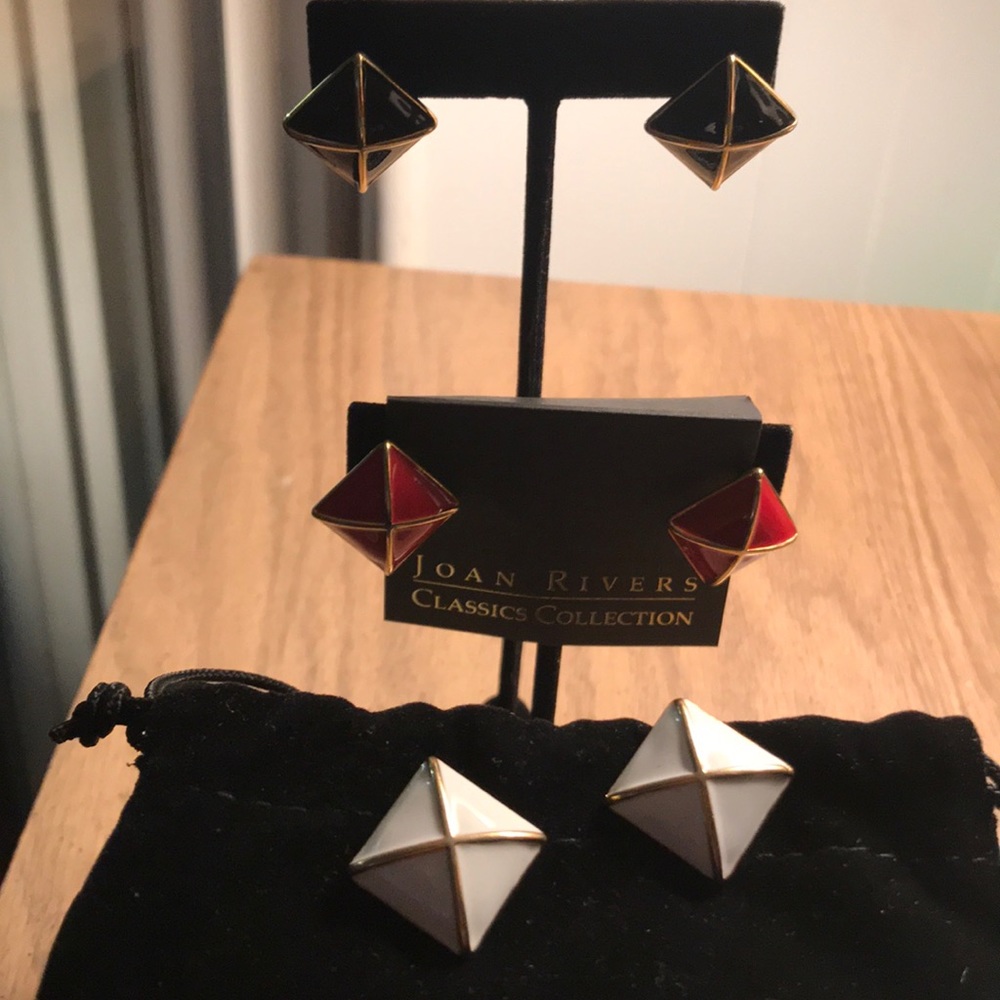 3 Set of Joan Rivers Earrings
